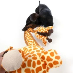 TIAKI Giraffe With Elasticated Neck Plush Toy 60 X 19 X 13 Cm (L X W X H) -Zoo Plus 546398 dog fg 2527 8