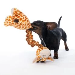 TIAKI Giraffe With Elasticated Neck Plush Toy 60 X 19 X 13 Cm (L X W X H) -Zoo Plus 546398 dog fg 2552 7