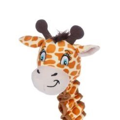 TIAKI Giraffe With Elasticated Neck Plush Toy 60 X 19 X 13 Cm (L X W X H) -Zoo Plus 546398 giraffe elastic neck plush toy fg 0874 1