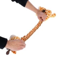 TIAKI Giraffe With Elasticated Neck Plush Toy 60 X 19 X 13 Cm (L X W X H) -Zoo Plus 546398 giraffe elastic neck plush toy fg 0881 2