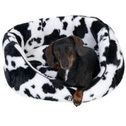 TIAKI Moo Dog Bed Size M: 60 X 50 X 22 Cm (L X W X H) -Zoo Plus 562196 tiaki hundebett moo fg 9438 8