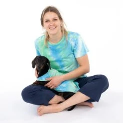 TIAKI Pet & Parent Tie-Dye Shirt Dog T-shirt: Large (35cm Back Length) -Zoo Plus 562445 ocean size m fg 8844 0 1