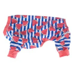 TIAKI Pet & Parent Pyjamas - Melon Dog Shirt: Small (35cm Back Length) -Zoo Plus 563613 pla melon size s 35cm fg 8665 8 2