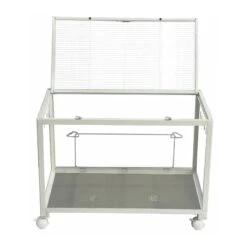 TIAKI Hamster Enclosure – White 96 X 47 X 62cm (L X W X H) -Zoo Plus 571597 tiaki hamster lebensraum open 4