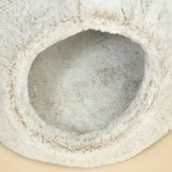 TIAKI Cuddly Bear Cat Den Approx. Diameter 43 X (H) 42 Cm -Zoo Plus 587002 tiaki cat cave fluffy bear fg 1448 9