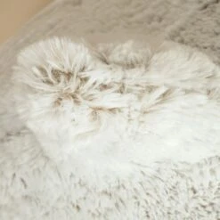 TIAKI Cuddly Bear Cat Den Approx. Diameter 43 X (H) 42 Cm -Zoo Plus 587002 tiaki cat cave fluffy bear fg 1449 4