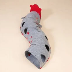 TIAKI Shark Cat Tunnel 100 X 23 X 21 Cm (L X W X H) -Zoo Plus 589032 tiaki shark cat tunnel fg 3409 9