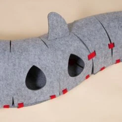 TIAKI Shark Cat Tunnel 100 X 23 X 21 Cm (L X W X H) -Zoo Plus 589032 tiaki shark cat tunnel fg 3411 7