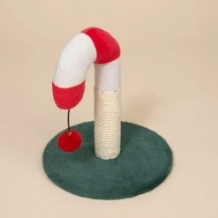 TIAKI Candy Cane Scratching Post Red/Green/White -Zoo Plus 594997 tiaki candy cane cat tree fg 0005 5