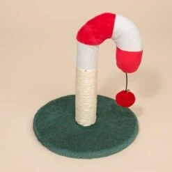 TIAKI Candy Cane Scratching Post Red/Green/White