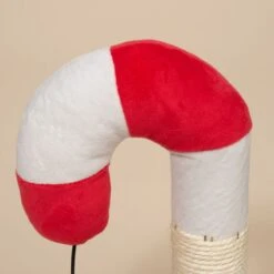 TIAKI Candy Cane Scratching Post Red/Green/White -Zoo Plus 594997 tiaki candy cane cat tree fg 0012 5