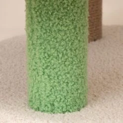 TIAKI Candy Cane Scratching Tree White/Red/Green -Zoo Plus 596298 tiaki tent and candy cane cat tree fg 9707 6