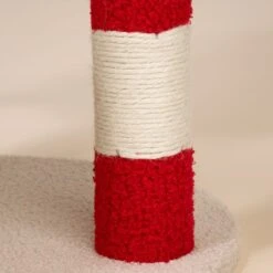 TIAKI Candy Cane Scratching Tree White/Red/Green -Zoo Plus 596298 tiaki tent and candy cane cat tree fg 9709 3