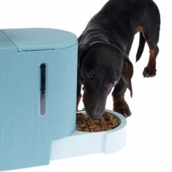 TIAKI Light Blue Food And Water Dispenser Up To 1.3kg Dry Food & 3L Water -Zoo Plus dsc6199 7 1