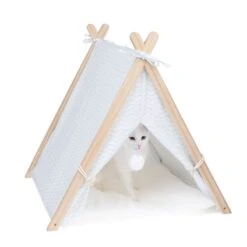 TIAKI Blue Wave Cat Teepee 56.5 X 61.5 X 61 Cm (L X W X H) -Zoo Plus dsc7150 2