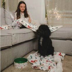 TIAKI Fun Winter Blanket For Dogs Dog Blanket: 100 X 70cm (L X W) -Zoo Plus tiaki decke funny winter dogs fs6 0