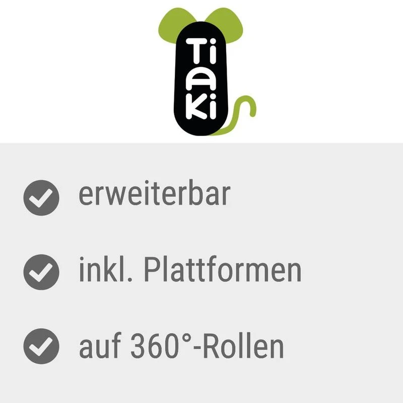 TIAKI Small Animal Cage Étagère - Caramel Add-On Unit: 93.5 X 63 X 73.8cm (L X W X H) - Image 4